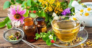 Infusións de herbas para o tratamento da osteocondrose cervical
