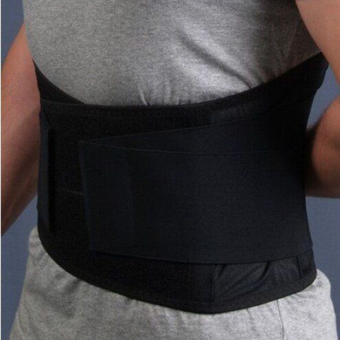 Cinto de fixación para a zona lumbar con osteocondrose
